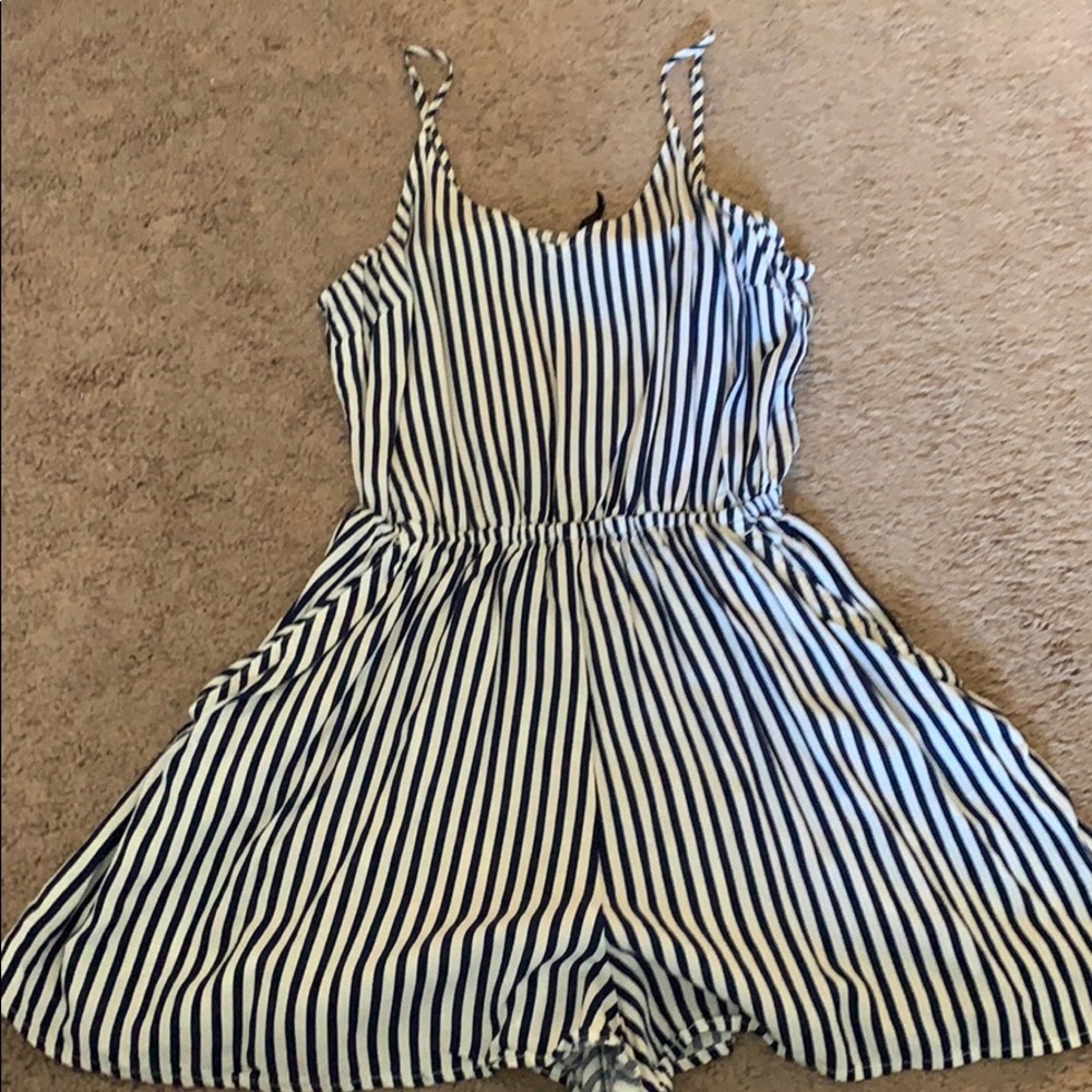 Striped romper